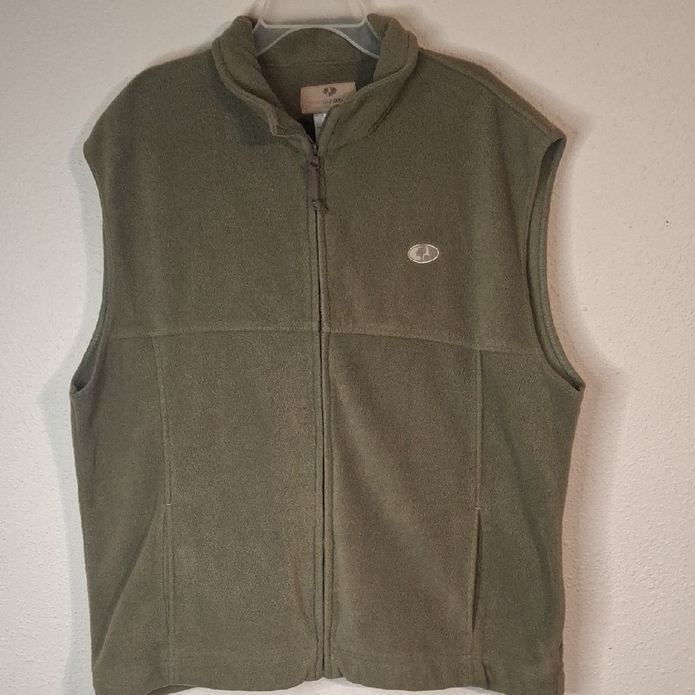 Mossy Oak Olive Green Fleece Vest size XL